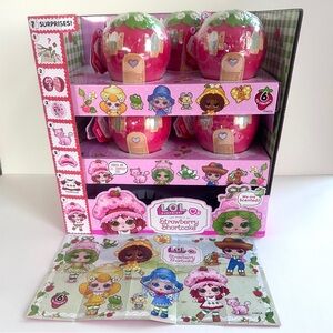LOL Surprise Strawberry Shortcake Tots Scented Complete Set Of 6 With Display